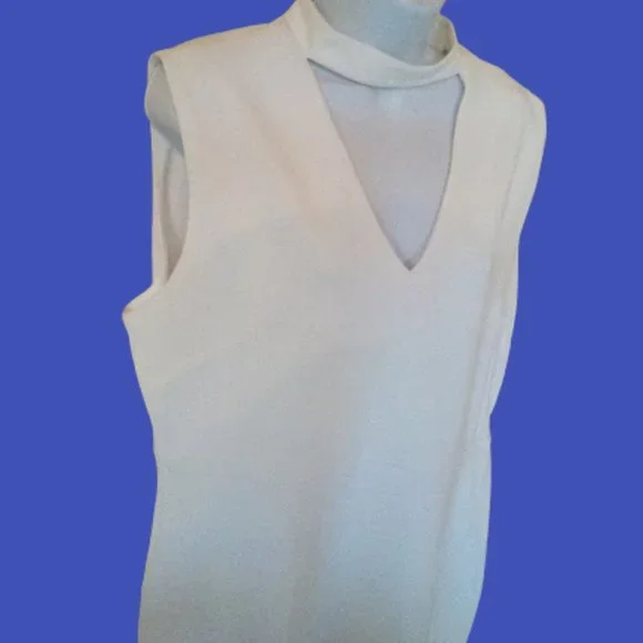 LE CHATEAU White Tank Dress Size XXL NEW NWT - Picture 2 of 2